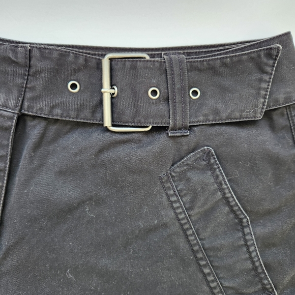 Talbots Shorts Black Denim Buckle Women's Size 12 - Picture 6 of 13